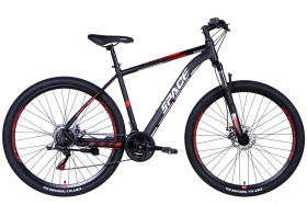 Велосипед Алюмiнiй 29 SPACE MERCURY Хардтейл DD рама-20 чорно-червоний 2024 OPS-SP-29-017/0153